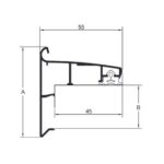 Epdm Daktrim Solo 60x55mm Maatvoering