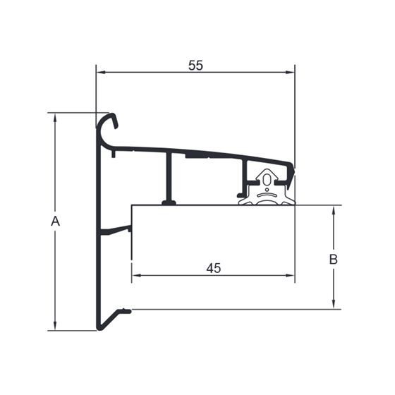 EPDM-daktrim-Solo-60x55mm-maatvoering