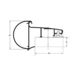 Epdm Daktrim Solo Kraal 45mm Maatvoering