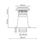Vent Alu 3000 Ontl Dw Pp Kap 150 160 Doorsnede