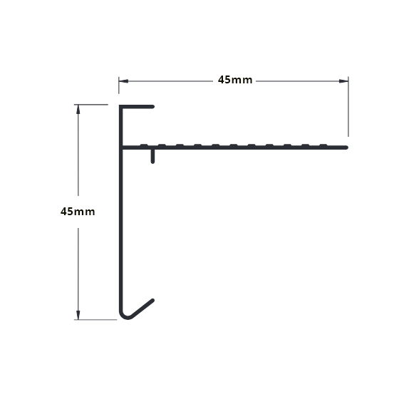 Standaard-daktrim-45x45-maatvoering