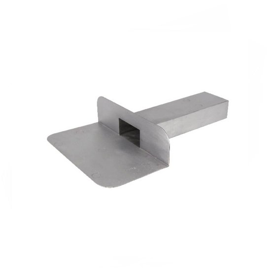 Zijuitloop lood 60×80mm - 90 graden