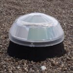 Solatube rond plat dak