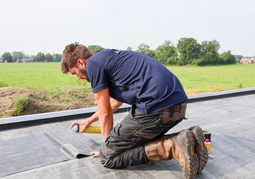 EPDM dakbedekking verlijmen