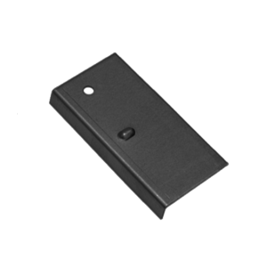 Koppelplaatje voor de standaard daktrim zwart 45x45mm