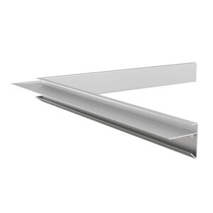 Binnenhoek voor standaard aluminium daktrim