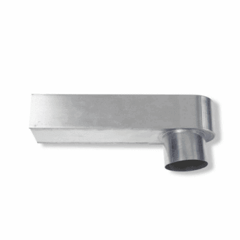 Zinken Stadsuitloop Ø80 Mm 60x80 Mm