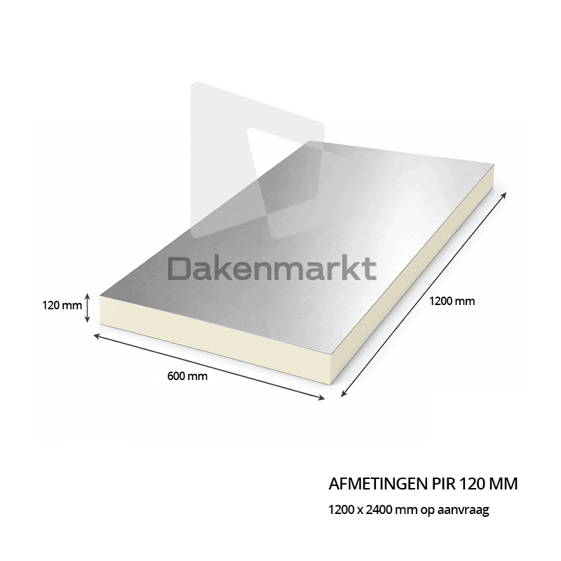 Pir Isolatie 120mm Afmetingen Van Plaat
