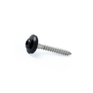 Daktrimschroef Neopreenring 4,5x40mm Tx25 A2 Zwart