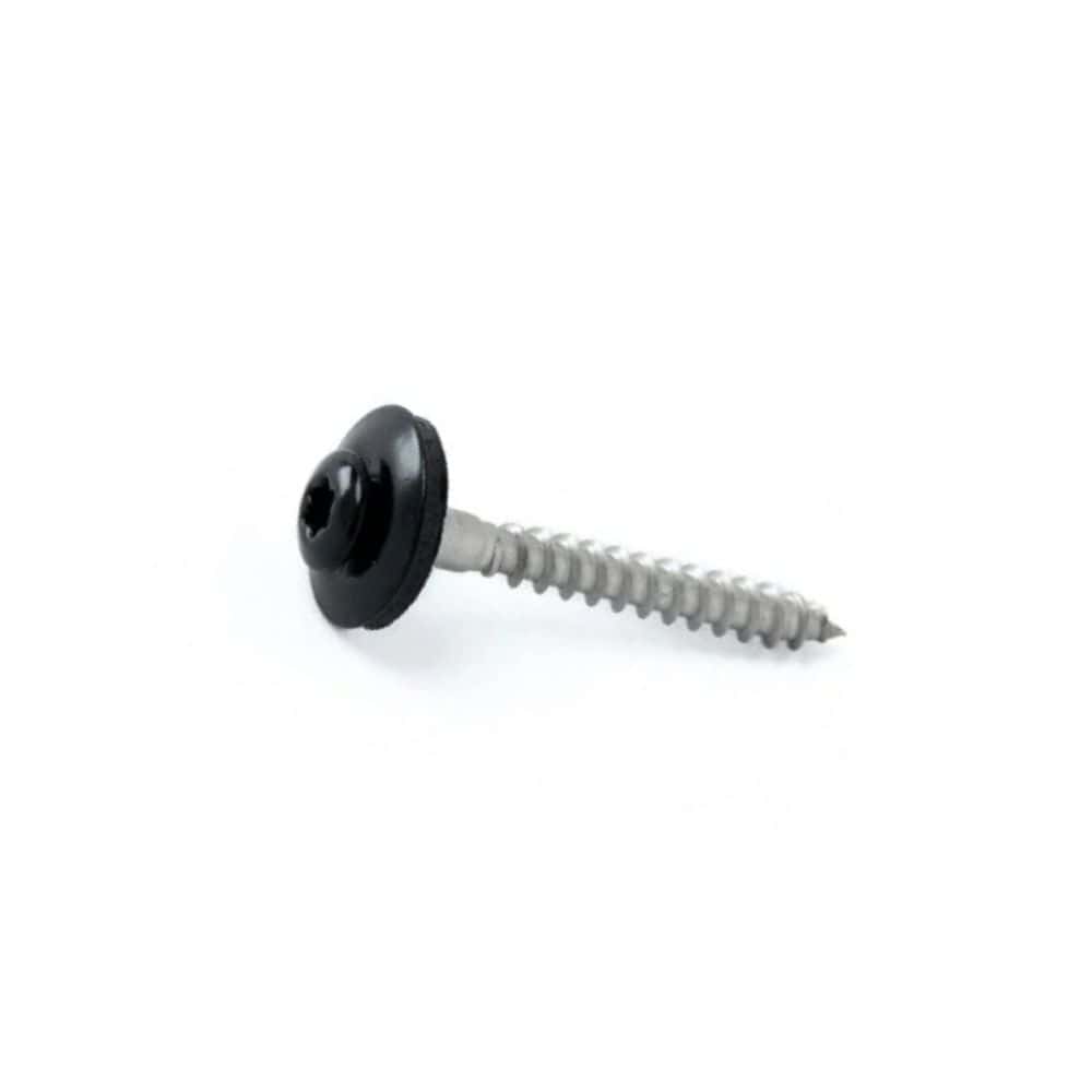 Daktrimschroef Neopreenring 4,5x40mm Tx25 A2 Zwart